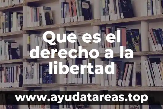 Que es la libertad segun la teologia 8 Que es el derecho a la libertad
