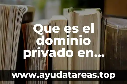 Que es el dominio privado en mexico