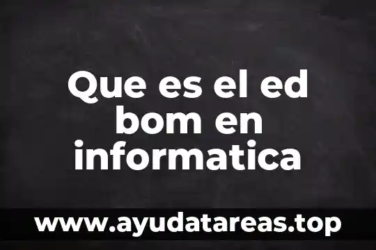 Qué es una nubes informática y tipos de nubes 4 Que es el ed bom en informatica