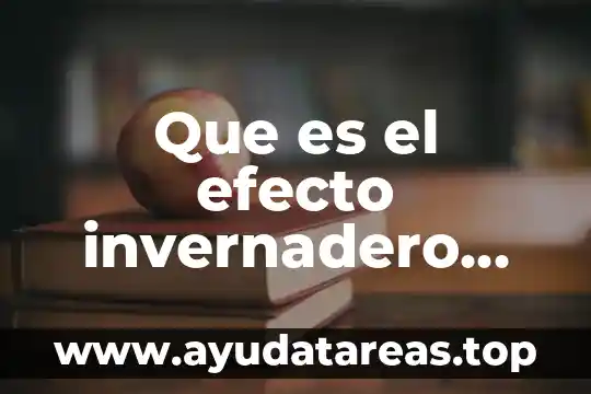 Que es el sistema invernadero 5 Que es el efecto invernadero cloruro carbonoso
