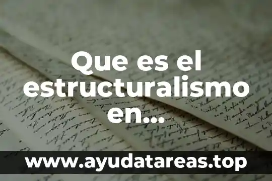 Que es el estructuralismo en arquitectura