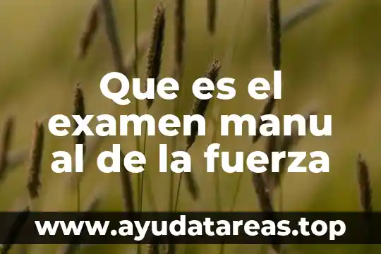 Qué es el método de examen el ACE-V 3 Que es el examen manu al de la fuerza