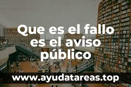 Qué es un servidor un servidor público municipal 5 Que es el fallo es el aviso público