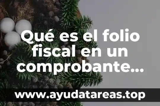 Qué es el folio fiscal en un comprobante de nómina