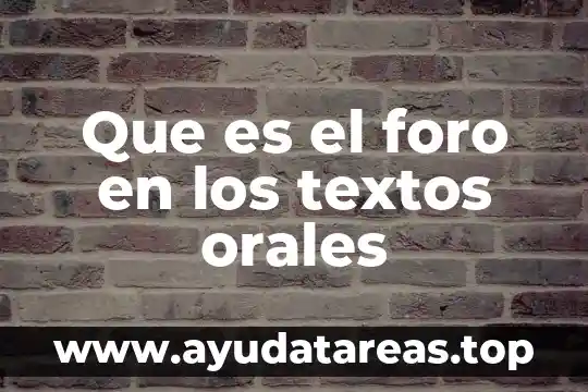 Que es cancion en textos populares 3 Que es el foro en los textos orales