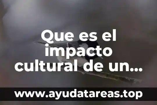 Que es el impacto cultural de un proyecto