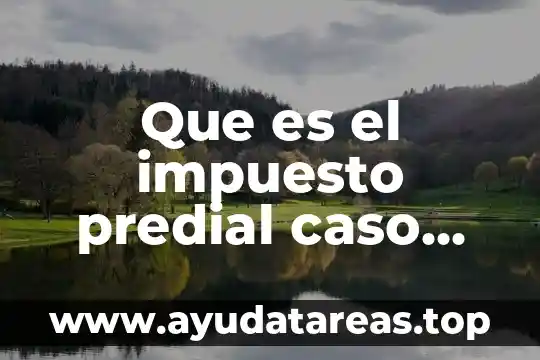 Que es el impuesto predial caso tlajomulco de zuñiga