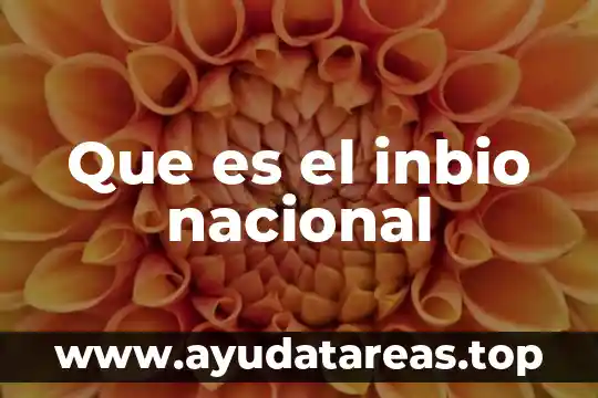 Que es portada significado 3 Que es el inbio nacional