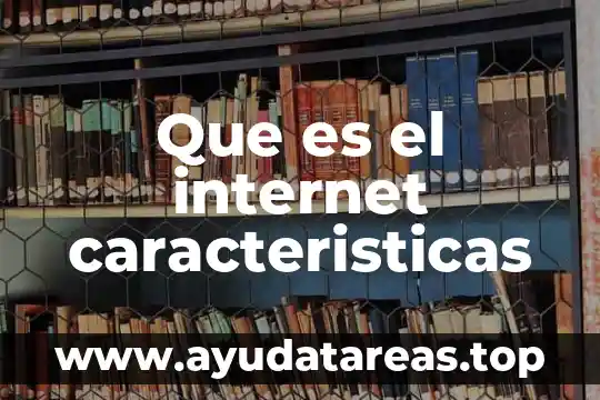Que es conocimientos sus funciones tipos características 6 Que es el internet caracteristicas