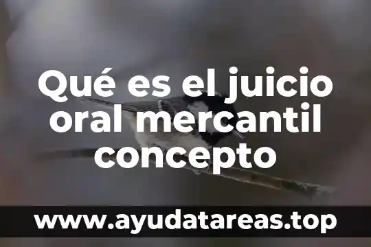 En lógica que es un juicio 4 Qué es el juicio oral mercantil concepto