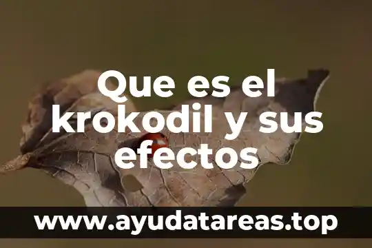 Inmunocal que es y efectos 8 Que es el krokodil y sus efectos