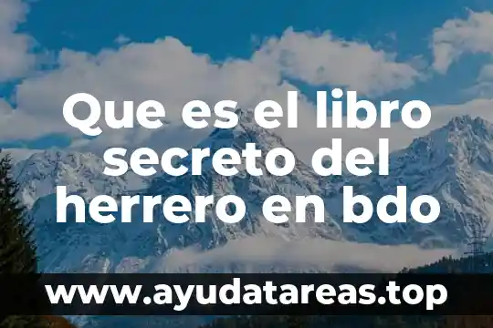 Que es la justicia libro pais 5 Que es el libro secreto del herrero en bdo