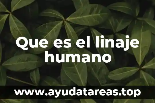 Gary becker que es capital humano 4 Que es el linaje humano