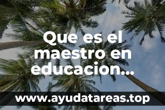 Que es ser maestro de educacion especial 3 Que es el maestro en educacion especial