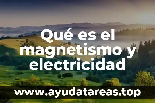 Qué es el magnetismo terrestre significado 7 Qué es el magnetismo y electricidad