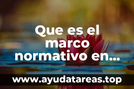 Que es el marco normativo en la investigación educativa
