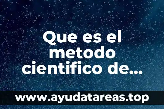 Que es h2so4 en quimica nombre cientifico 5 Que es el metodo cientifico de ciencia y tecnologia