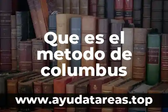Que es el metodo de columbus