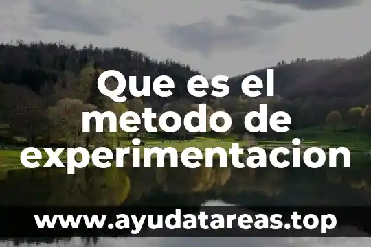 Metodo evolutivo que es 5 Que es el metodo de experimentacion