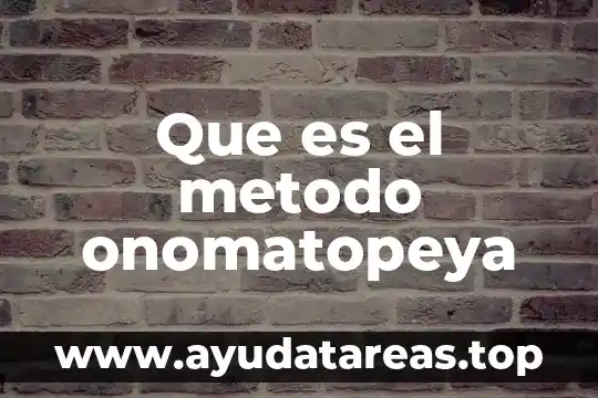 Qué es el número de oro coloidal 6 Que es el metodo onomatopeya