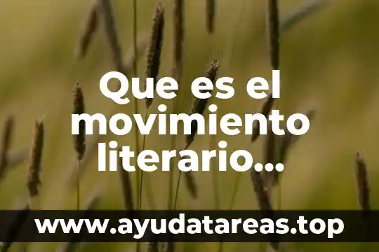 Que es el movimiento perpetuo del agua 4 Que es el movimiento literario renacimiento