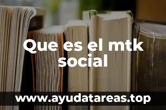 Que es capital social y u ejemplo 5 Que es el mtk social