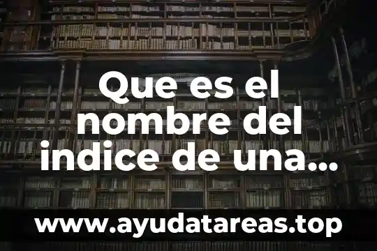 Que es nombre de ejemplar 8 Que es el nombre del indice de una revista cientifica
