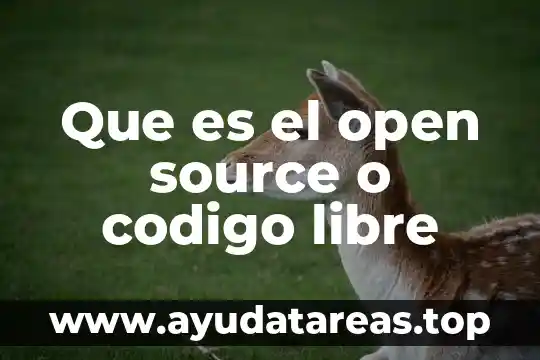 Que es el código estadístico del sistema armonizado 3 Que es el open source o codigo libre