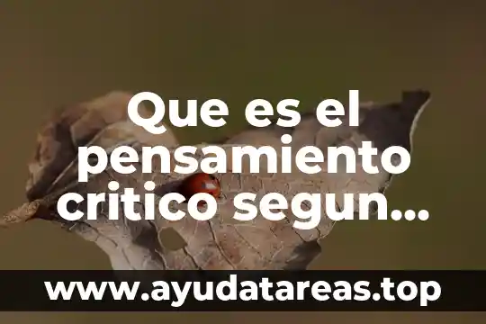 Que es la investigacion experimental en pensamiento critico 7 Que es el pensamiento critico segun matthew lipman