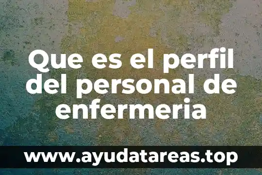 Qué es la historia de enfermería 3 Que es el perfil del personal de enfermeria