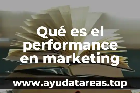 Que es marketing directo en mercadotecnia 3 Qué es el performance en marketing
