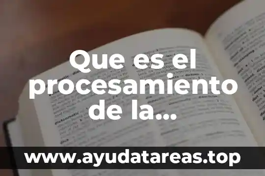 Que es el objeto de la investigacion en una monografia 5 Que es el procesamiento de la investigacion
