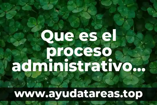 Que es el proceso administrativo en la mercadotecnia