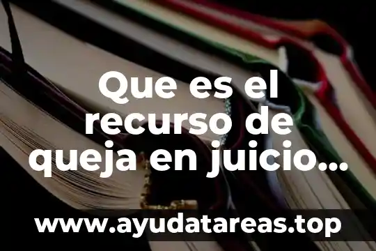 Que es el amparo significado juridico 5 Que es el recurso de queja en juicio de amparo
