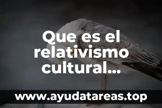 Que es el relativismo cultural ejemplos
