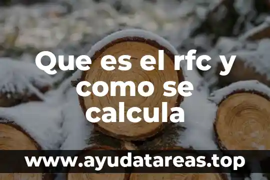 Qué es rfc del proveedor de certificación varía el número 8 Que es el rfc y como se calcula