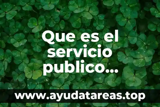 Que es softaculous educativo 5 Que es el servicio publico educativo