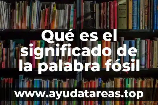 Que es path en ingles 3 Qué es el significado de la palabra fósil