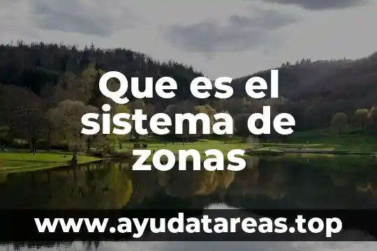 Que es el sistema de zonas