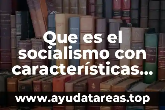 Que es el socialismo con características chinas