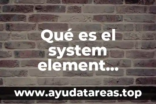 Que es revenue management concepto 3 Qué es el system element management