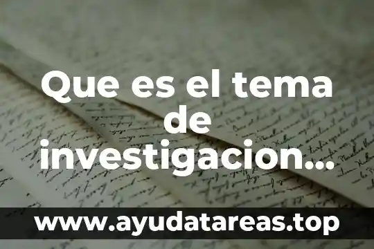 Que es lo que hace hervir el agua 4 Que es el tema de investigacion redalyc