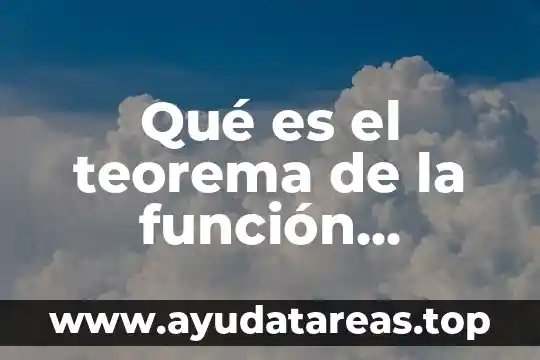 Qué es el teorema de la función implícita