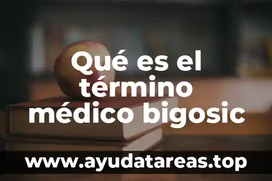 Que es termino mayor 6 Qué es el término médico bigosic