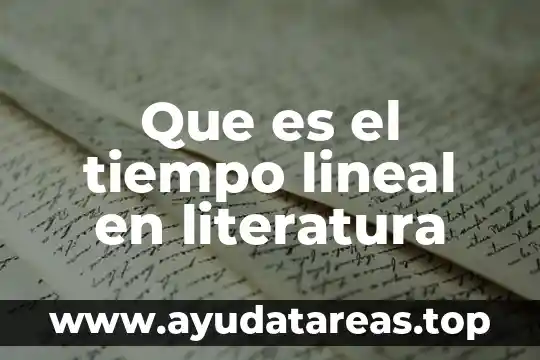 Que es un compuesto en literatura 4 Que es el tiempo lineal en literatura
