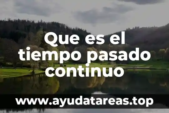 Que es el muestreo continuo intermitente errática quimica 5 Que es el tiempo pasado continuo