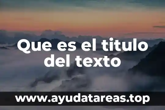 Que es un diagrama de representación con ilustraciones y texto 8 Que es el titulo del texto