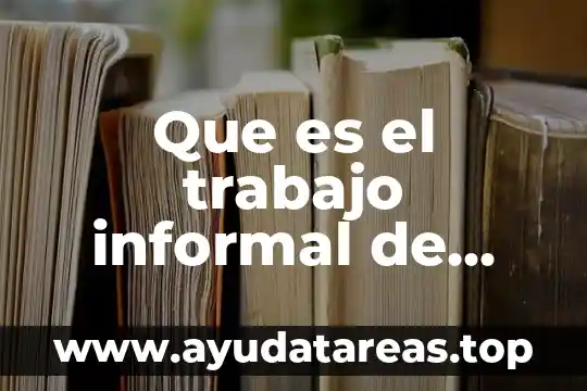 Circo del sol que es 3 Que es el trabajo informal de simple supervivencia