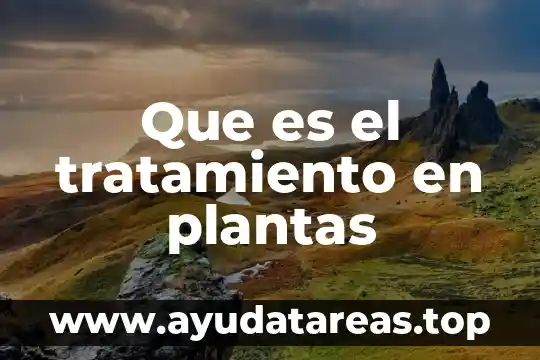 Que es una consistencia en tratamiento de aguas 4 Que es el tratamiento en plantas