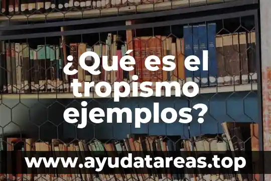 ¿Qué es el tropismo ejemplos?